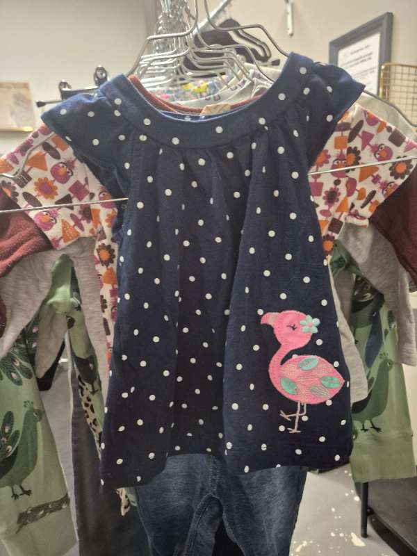 Carters ungbarnakjóll flamingo