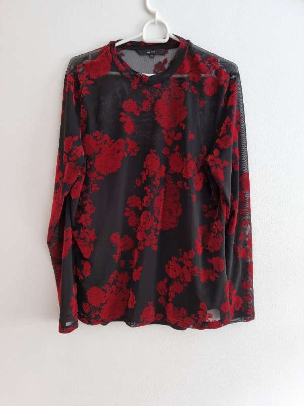 Vero Modo toppur svartur/rauð