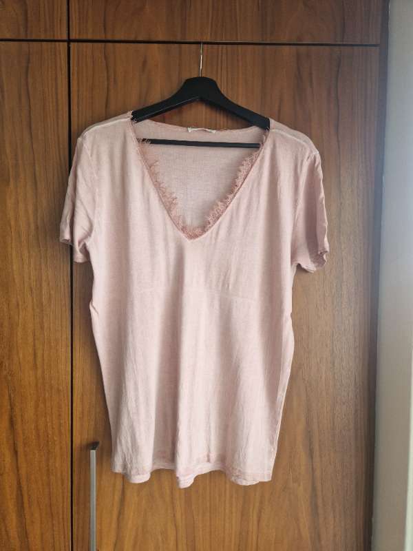 Bolur - bleikur m/blúndu