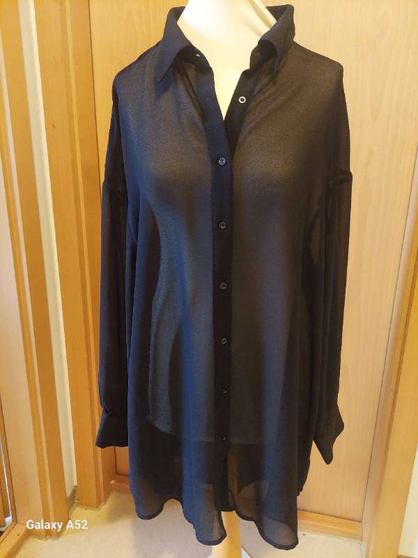 Skyrta siffon svört