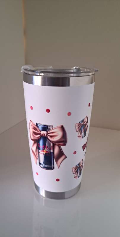 Kaffiglas/red bull