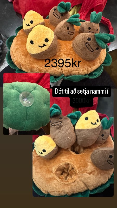Dót til að setja nammi inní mjúkt