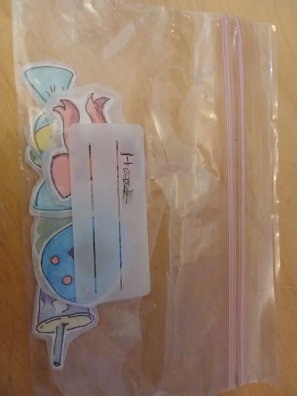 Handgerðir límmiðar í poka 5