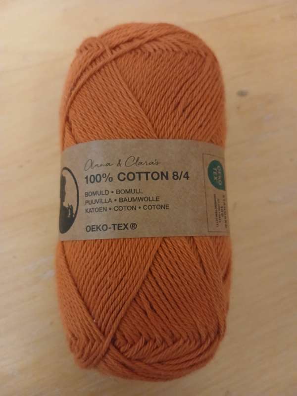 Appelsínugult bómullargarn