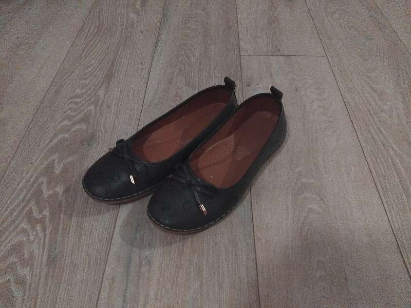 Bláir ballerinuskór