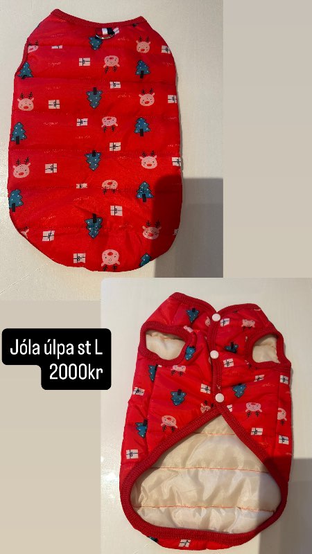 Jóla hunda úlpa L ný