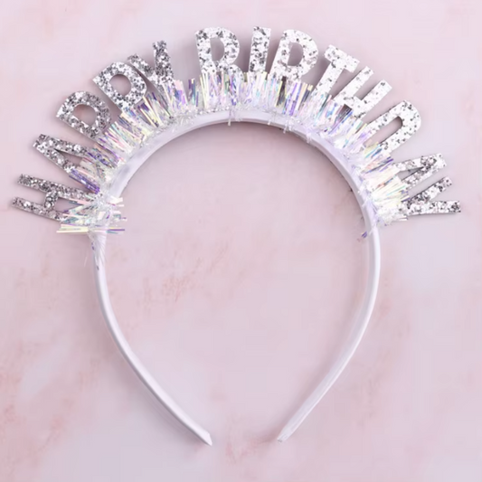 Silver Glitter Headband