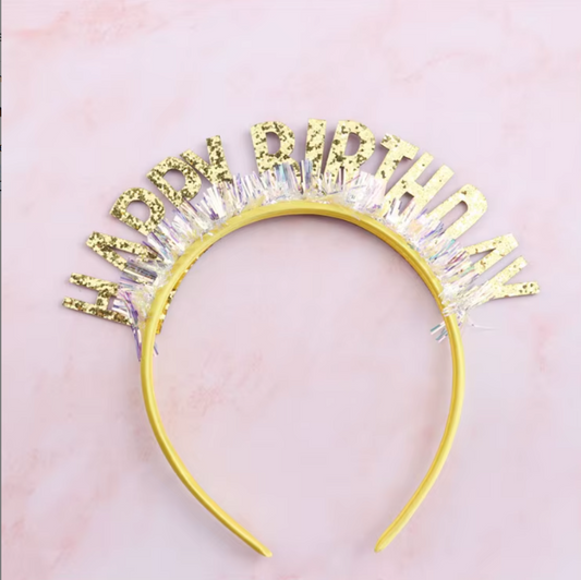 Gold Glitter Headband