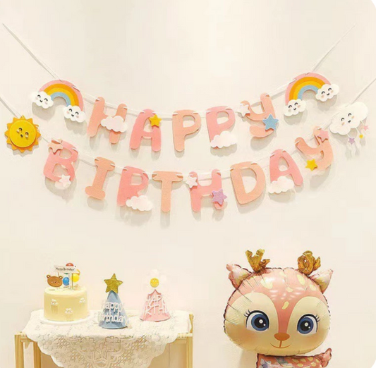 HBday Rainbow Sun and Cloud