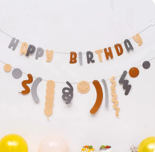 Happy Birthday Gray Brown