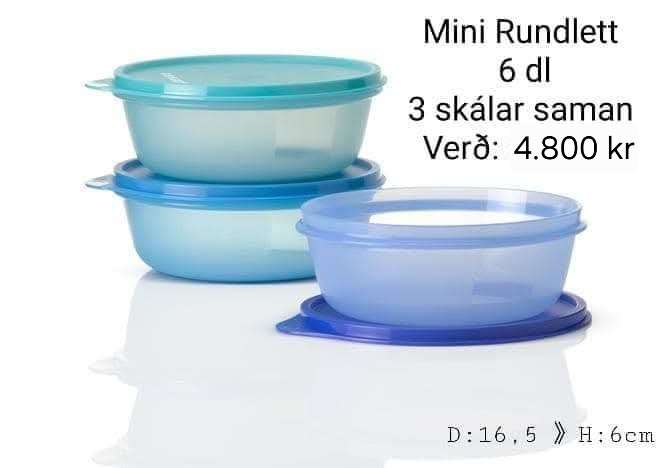 Tupperware 3 skálar