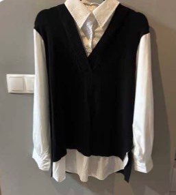 Síð Junik skyrta með vesti