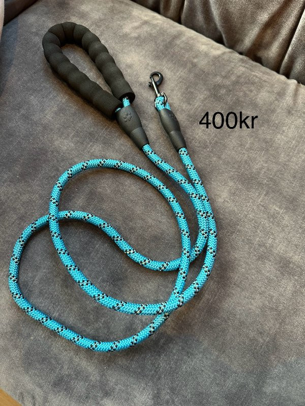 Blár taumur mjúkt handfang