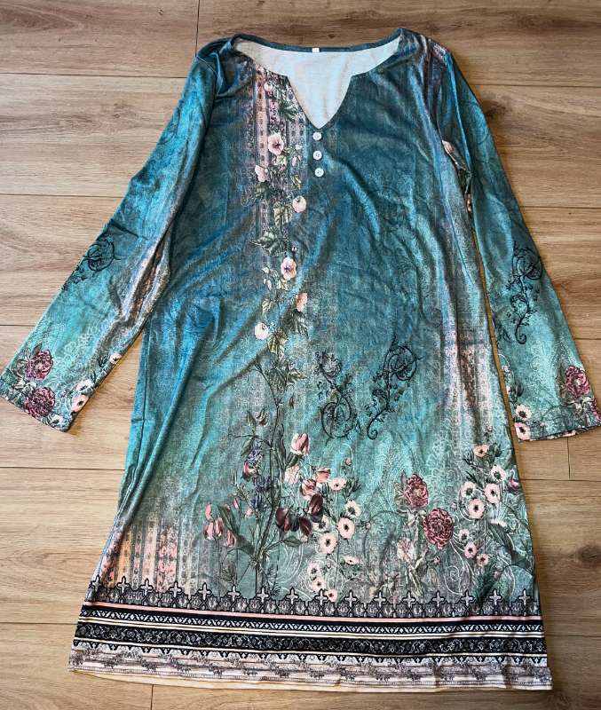 Adult Green Cotton Dress