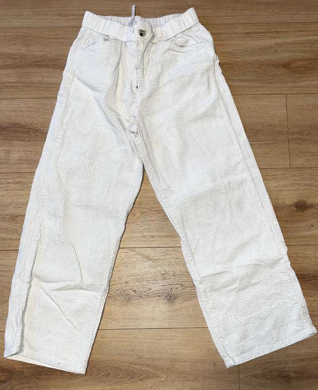 Kids Cream Cord Pants