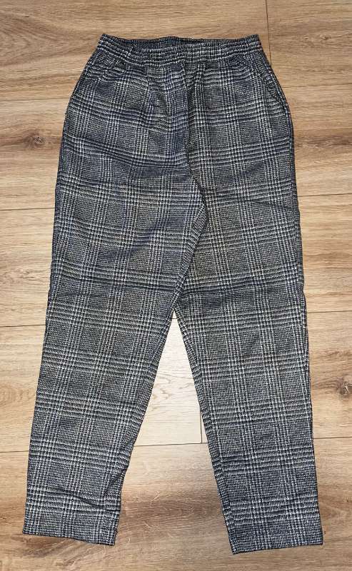 Kids Grey Check Pants