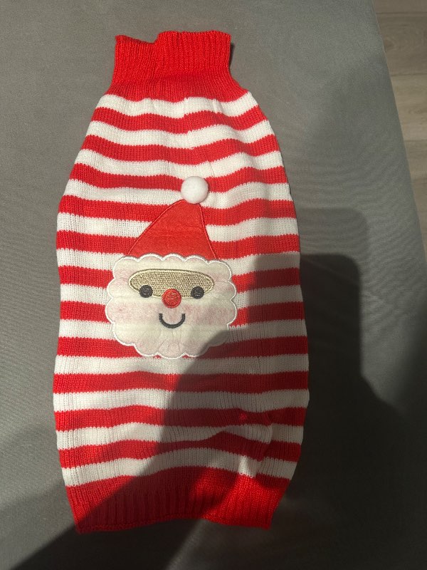 Röndótt jólasveina peysa