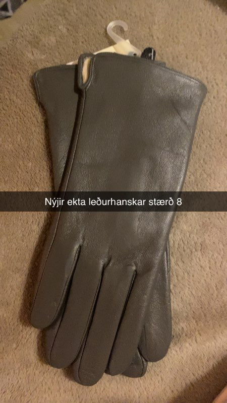 Real leather gloves