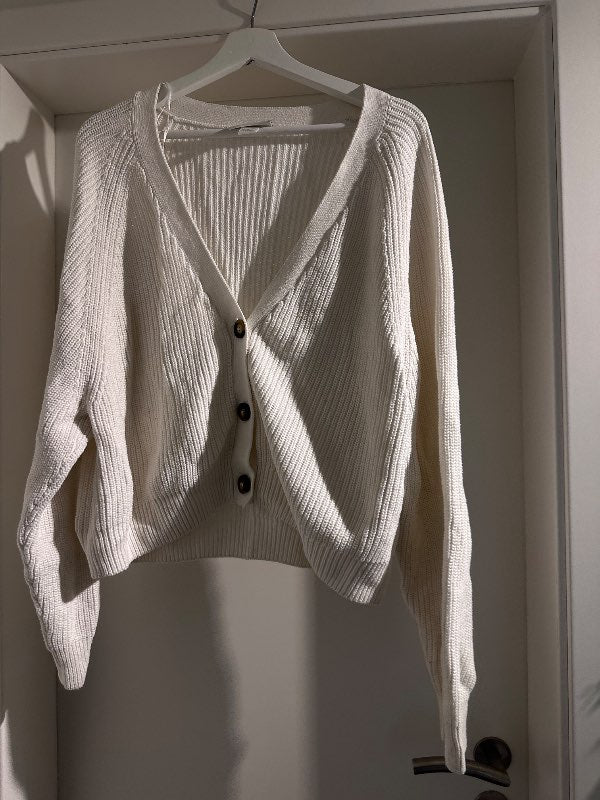 Hvít Cardigan