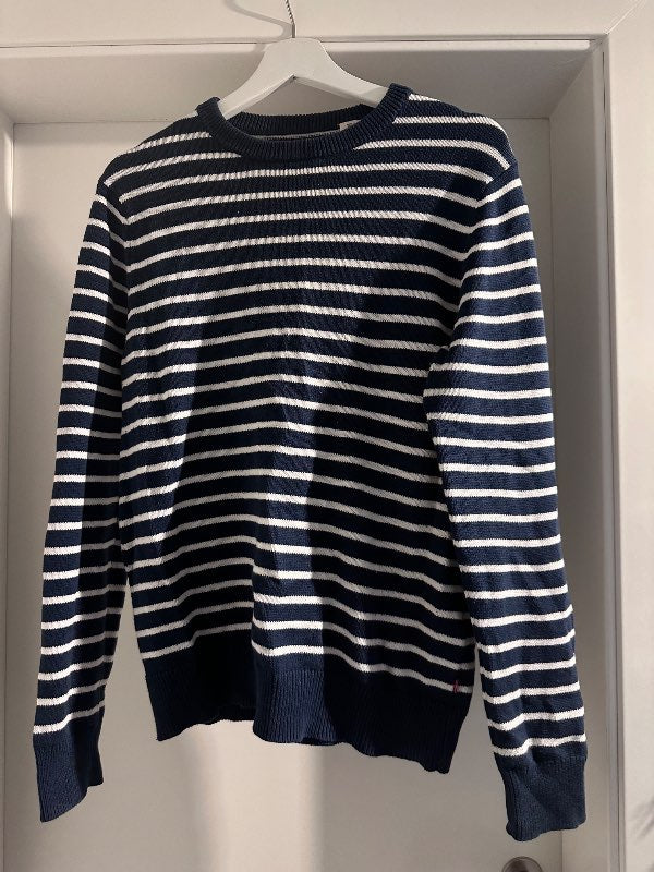 LEVIS, Blá/Hvít Prjónapeysa