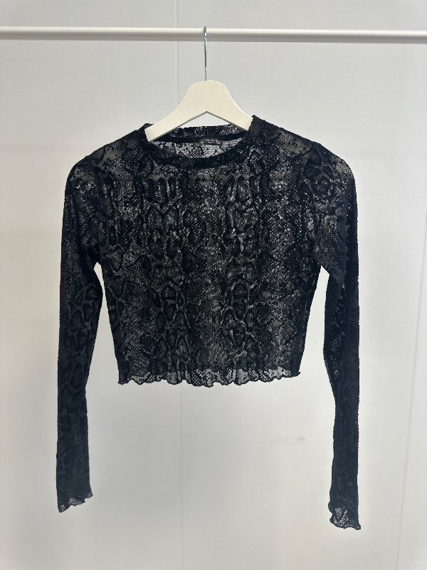 BERSHKA snakeprint-sheer bolur