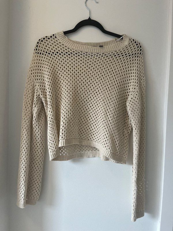 Beige pisces peysa
