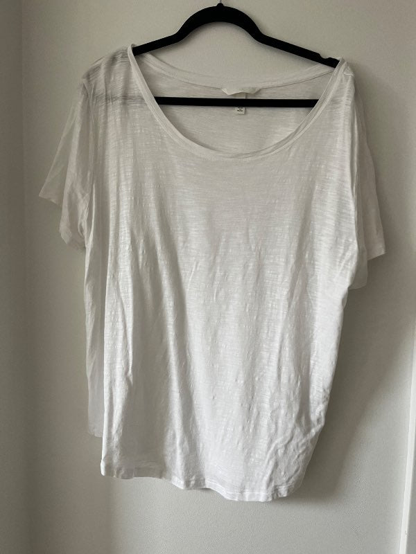 Hvítur stutterma H&M