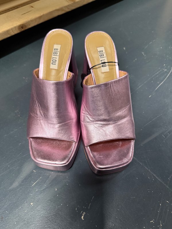 Bibi Lou pink mules