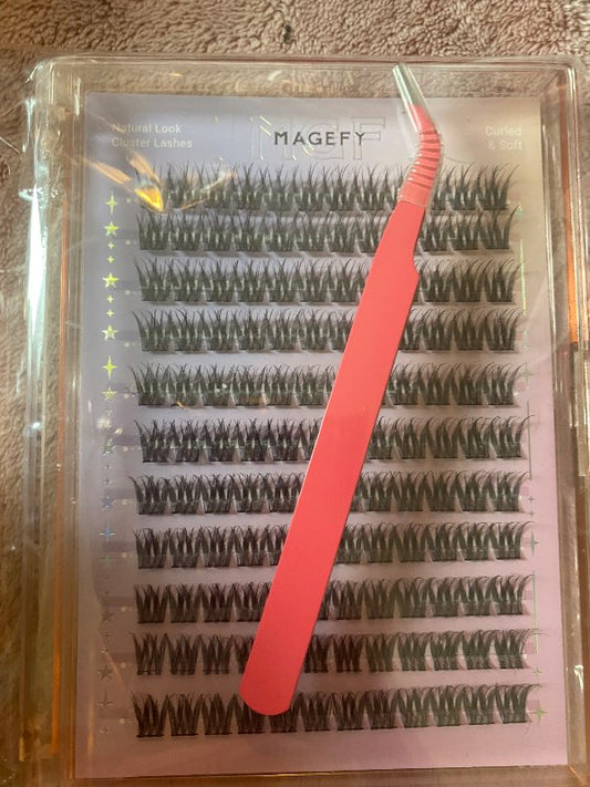 Cluster eyelashes og tweezer