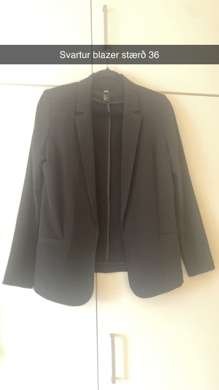 Svartur blazer