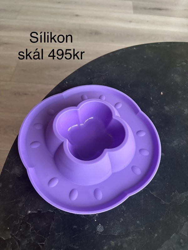Fjólublá silikon skál