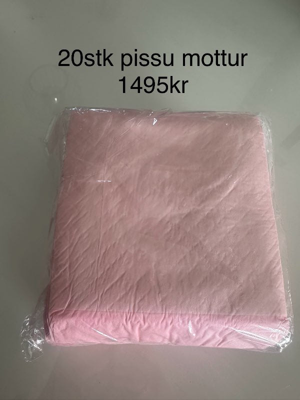 20 bleikar pissumottur