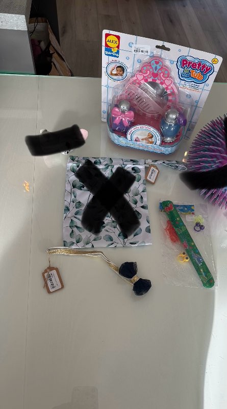 Ungbarna hárband blátt glimmer