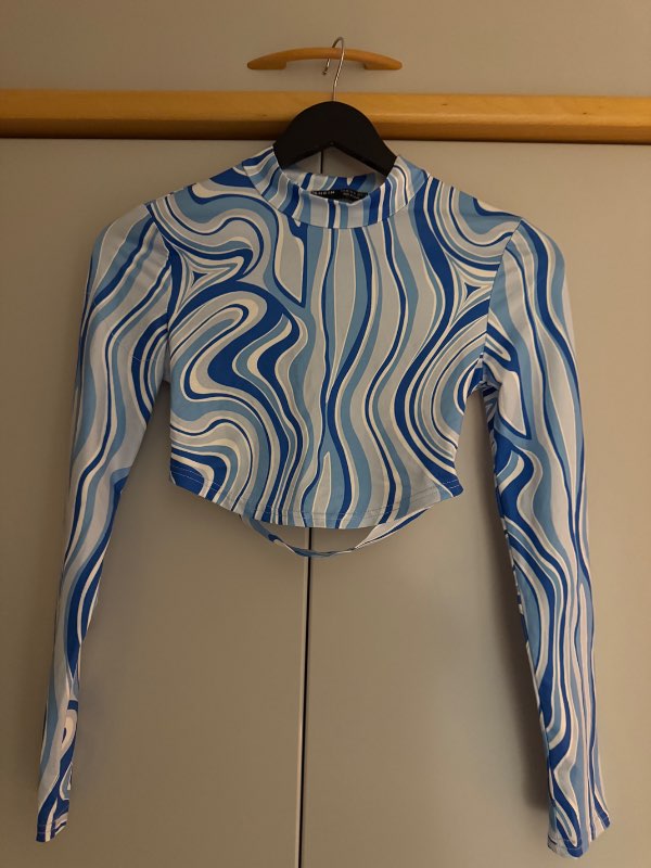 Bolur blár langerma