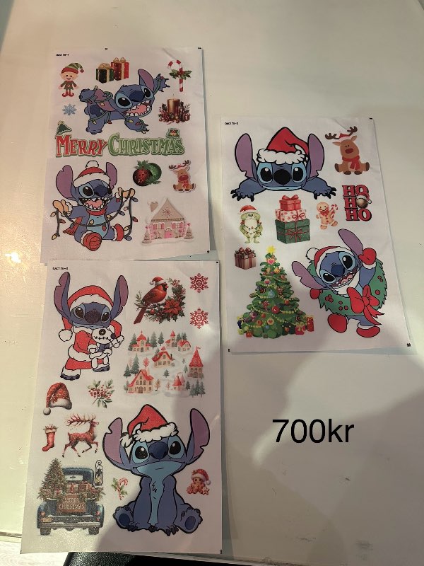 3 blöð Stitch gluggaskraut