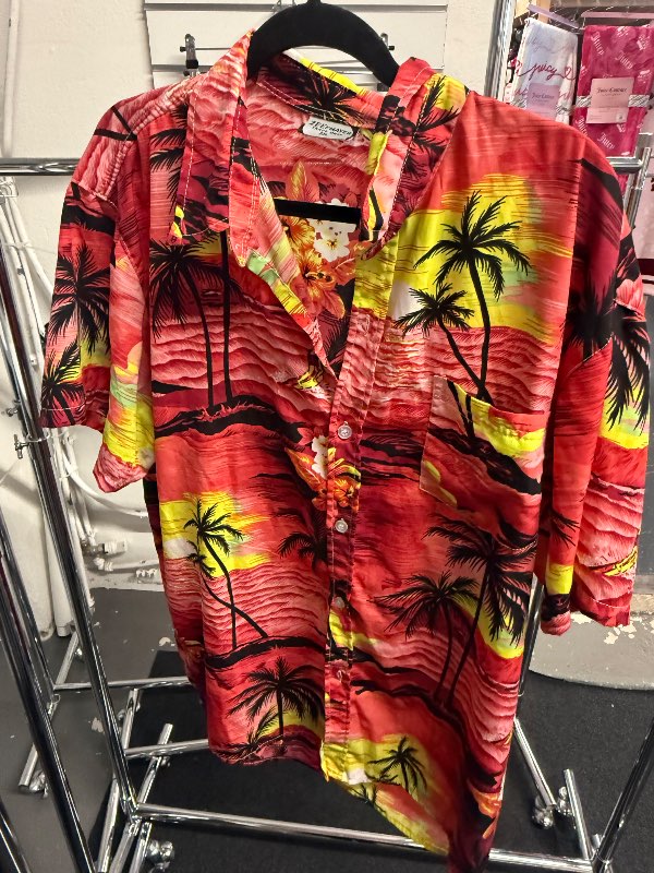 ZEeP Mayer Rauð Hawaiian Skyrta