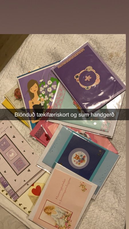 Tækifæriskort sum handgerð