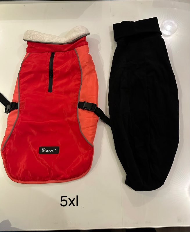 Svört flíspeysa með kraga ný 5XL