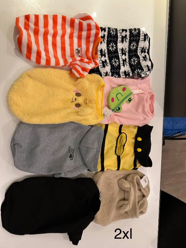 Gul mjúk peysa andlit+eyru 2XL m.krók