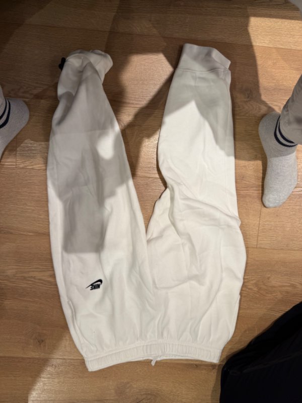 Hvítar nike buxur