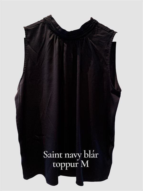 Saint Tropez navy blár toppur