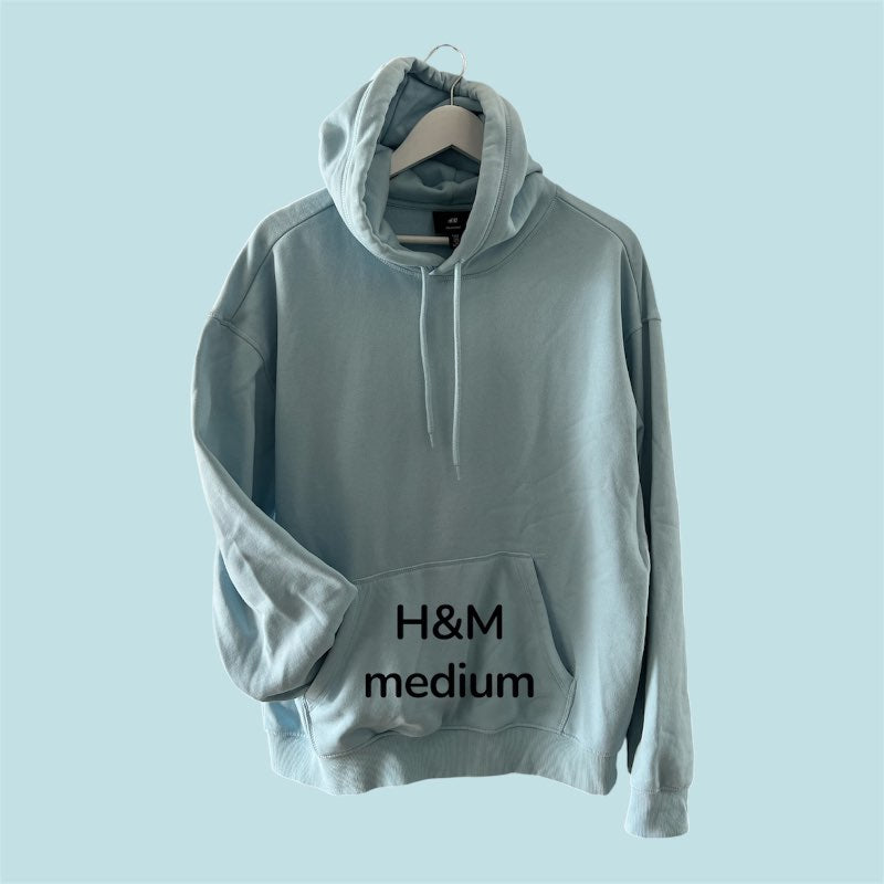 Blá hettupeysa H&M ónotuð