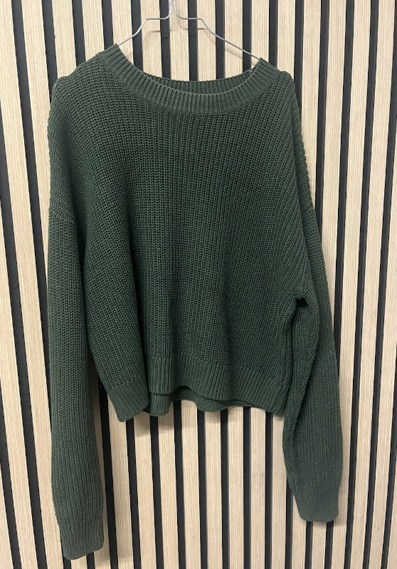Dökkgræn prjónapeysa Vero Moda
