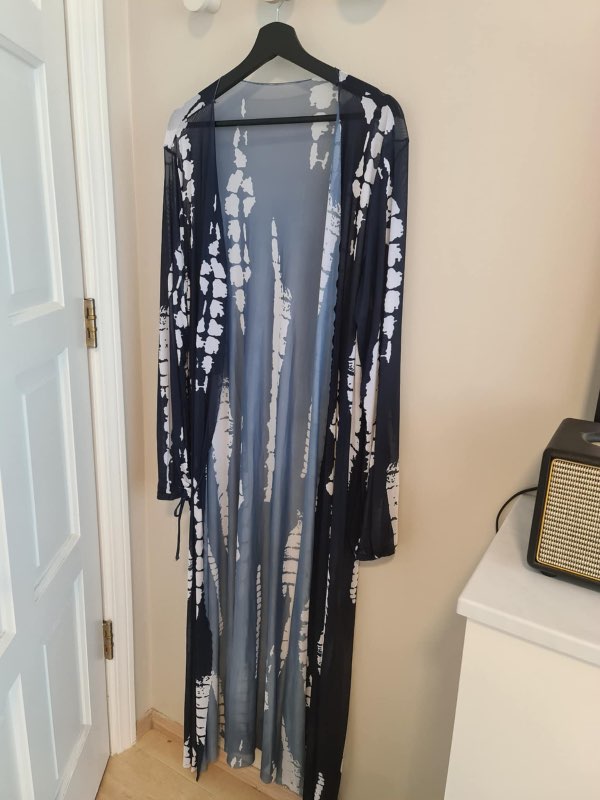 Kimono blá/hvítur