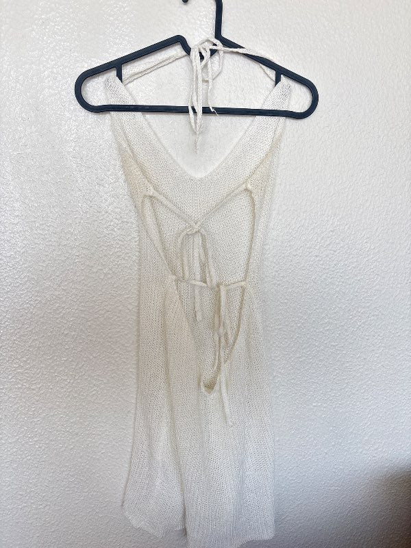 Opið bak beach cover-up - E