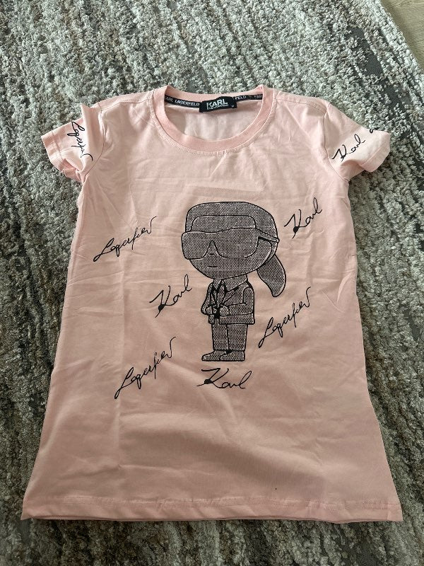 Karl pink T-shirt