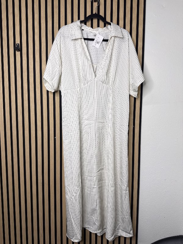 H&M white strap long dress