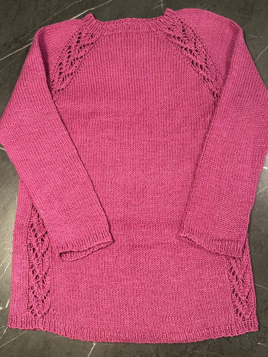 Prjónapeysa fjólublá