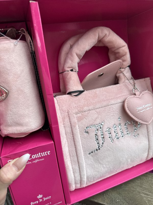 Juicy Couture bleik taska