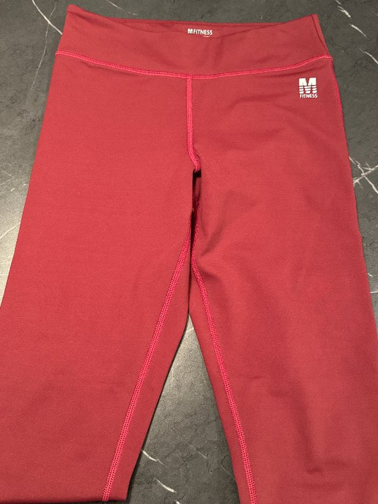 M Fitnes rauðar leggings